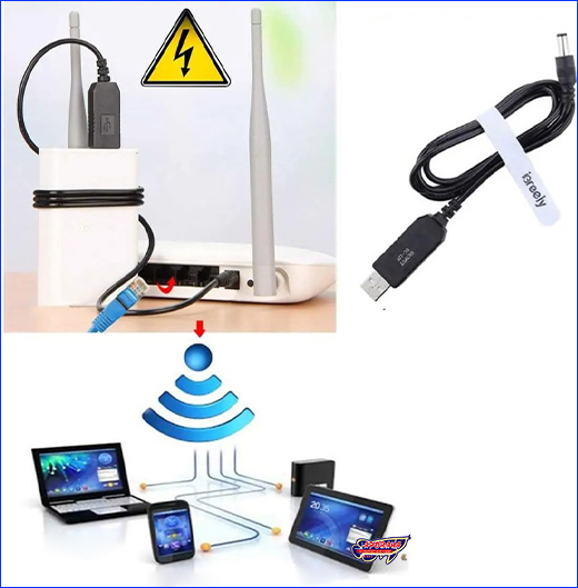 Кабель для роутера 12 В. Кабель живлення для роутера DC 12 В, USB 5 В.