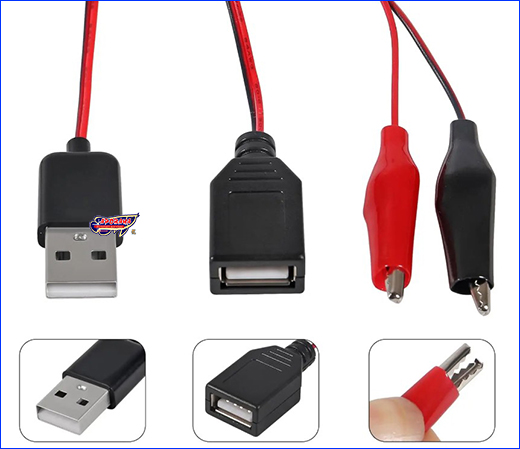 ���������� USB&ndash;DC � ����������� (���� M+F).