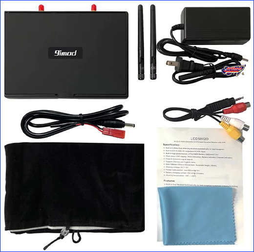 FPV �������,  7", 9imod LCD5802D 5.8G.