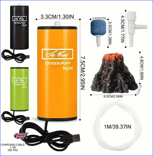 Розміри компресора ZMKAM. Компресор USB, ZMKAM, одноканальний.