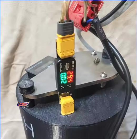 Тестер DykbRadio 48V/20A. Тестер напруги та струму, DykbRadio 48V/20A XT60, Male-Female.