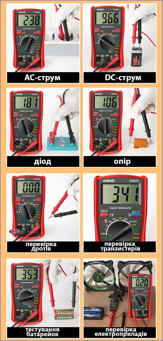 ����������, ANENG DM850.