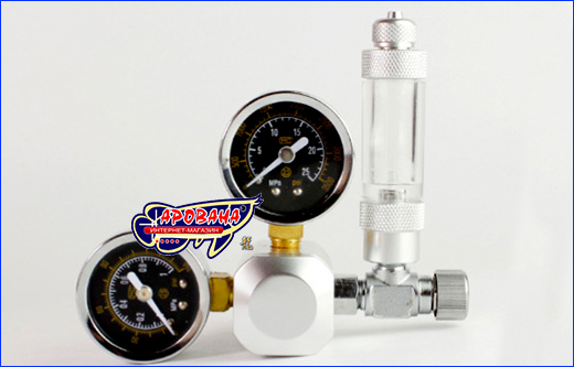 CO2  , AQUAXER CO2 Bubble Counter Regulator.