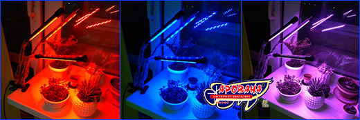 Фитосветильник для растений с тремя типами освещения. Светильник AQUAXER Led Grow Light.
