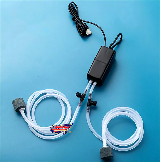 Компрессор USB, AQUAXER MiniUltra Plastic, двухканальный.
