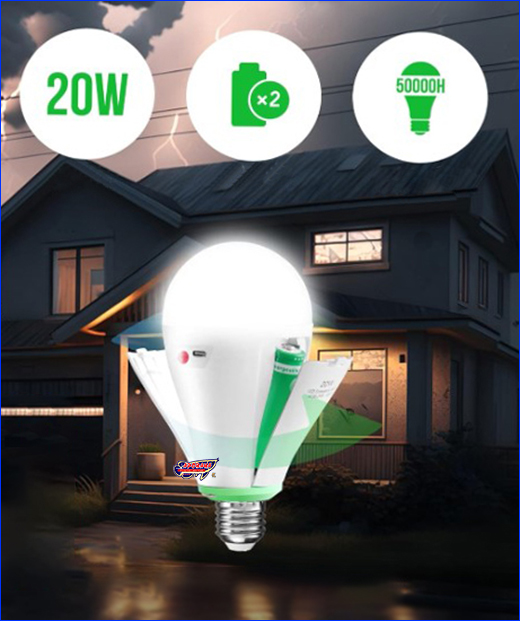 Аккумуляторная лампа. Светодиодная лампа, AQUAXER LED, BL-801, 20 Вт, на аккумуляторе.