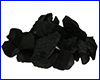 Грунт AQUAXER базальт чёрный, колотый 20-70 мм, 1 кг.