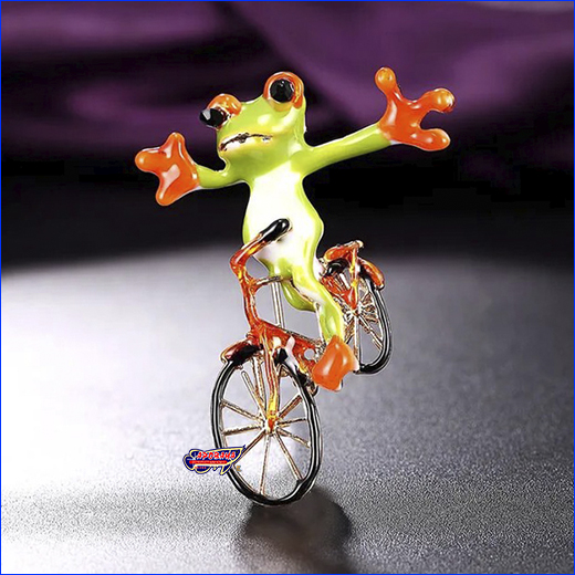  , Frog on bicycle, 34.5 .