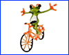  , Frog on bicycle, 34.5 .