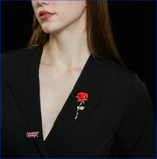  , Rose with pearls red, 2.55 .