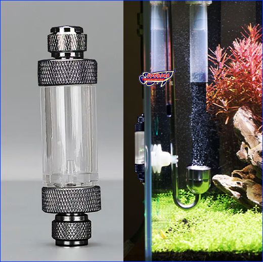 CO2  , AQUAXER CO2 Bubble Counter Double.