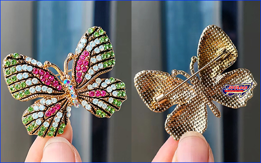 , Butterfly green-white, 4.53.5 .