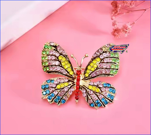  , Butterfly multi-colored, 4.53.5 .