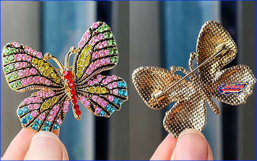  , Butterfly multi-colored, 4.53.5 .