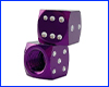 Колпачки на ниппель кубик, Purple, 2 шт.