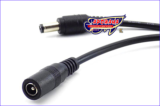 Разъём DC Power, удлинитель Female x Male (5.5x2.1mm), 2 м.