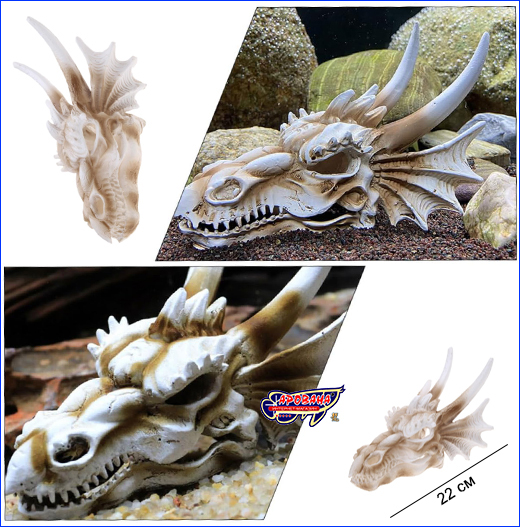 Декорация череп. Декорация HOBBY, Dragon Skull, 22 см.