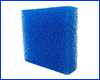 Фильтрующая губка, 10х10х 3 см, среднепористая синяя.
