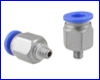 Фитинг, Pneumatic 6 мм / M5 / M6 (наружная резьба). Фитинг, Pneumatic 6 мм / M5 / M6 (наружная резьба).