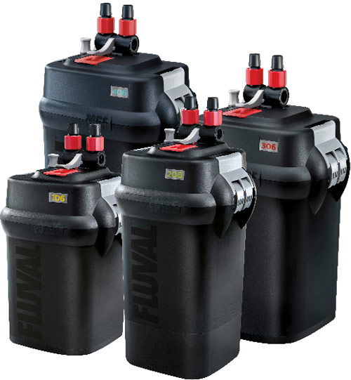   Fluval 106, Fluval 206, Fluval 306, Fluval 406.