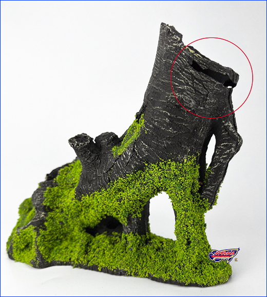 Декорация HOBBY, Stump with Moss, 15 см. УЦЕНКА! Декорация HOBBY, Stump with Moss, 15 см.