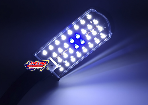 Прибор имеет 28 белых светодиодов и 4 синих. Светильник LED X5-М, 5 Вт