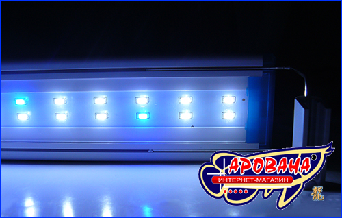 Цвет светодиодов аквариумного светильника Xilong LED-MS60. Светильник Xilong LED-MS60, 16 Вт.