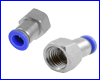 Фитинг, Pneumatic 6 мм / G1/4" (внутренняя резьба). Фитинг, Pneumatic 6 мм / G1/4" (внутренняя резьба).