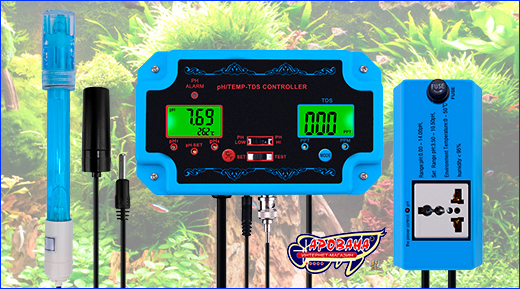 Контроллер рН+Temp+TDS, PH-2826. Новинка! Контроллеры pH для аквариума.