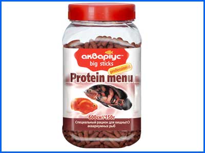 Корм Аквариус, Protein Menu - Big Sticks 150 г. Корм Аквариус, Protein Menu - Big Sticks 150 г.