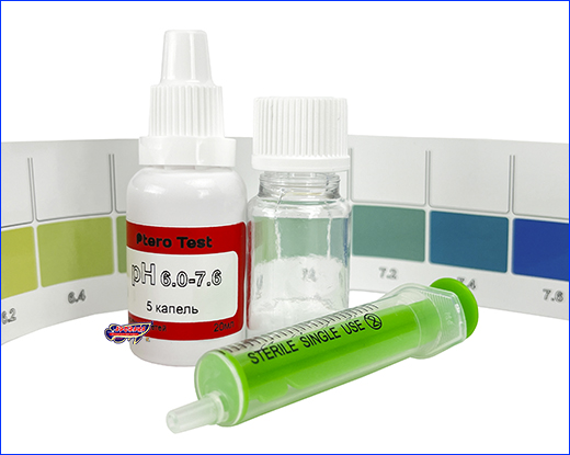 pH , Ptero  pH 6.0-7.6.