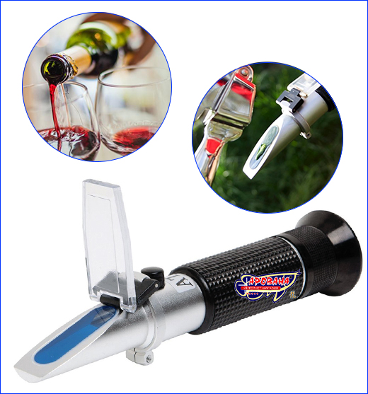  , Alcohol 0-25%, Brix 0-40%.