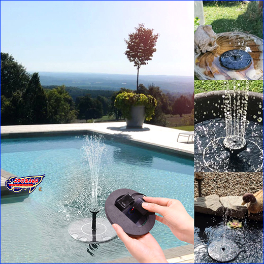 Економічний та простий в обслуговуванні. Насос, фонтан AQUAXER Mini Solar Fountain, 150 л / год.