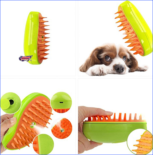    , PET SPRAY MASSAGE BRUSH,  .