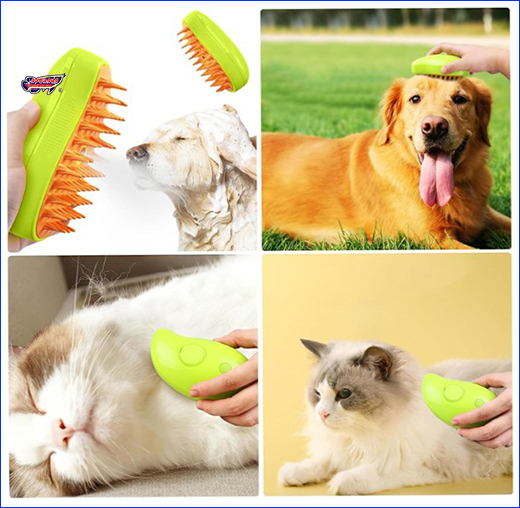    , PET SPRAY MASSAGE BRUSH,  .