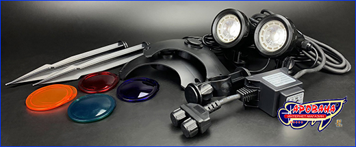 Светильник SunSun CED-120В, LED, комплектация. Светильник SunSun CED-120В, LED, 2х3 Вт.