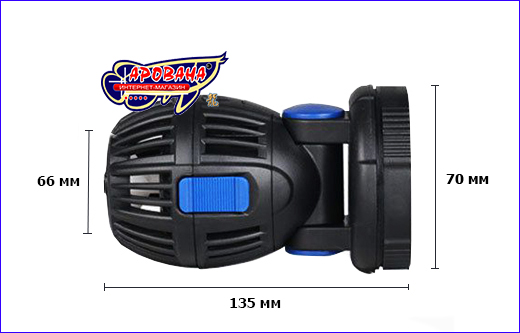 Размеры помпы течения SunSun CW-160. Помпа циркуляционная, SunSun CW-160.