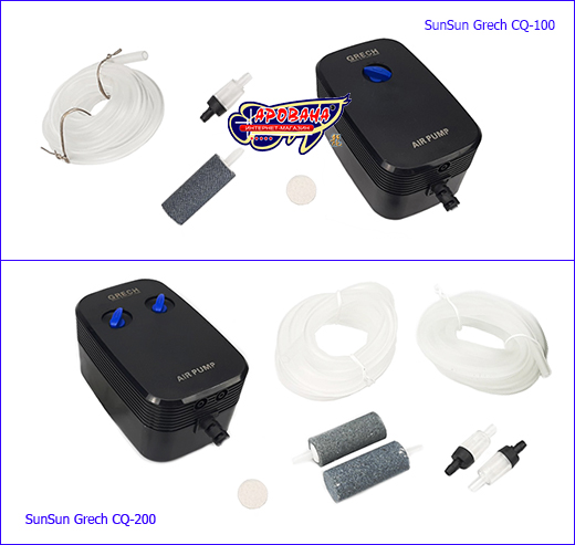 Комплектация компрессоров SunSun Grech CQ-100 и SunSun Grech CQ-200. Новинка! Мощные компрессоры SunSun.