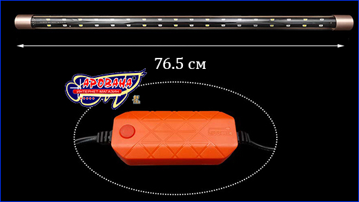 Внешние характеристики погружной лампы. Лампа светодиодная Xilong LED XL-AE 100, 19 Вт, 76.5 см.