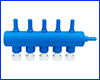 Розподільник, AQUAXER Blue гребінка, 5 виходів. Розподільник, AQUAXER Blue гребінка, 5 виходів.