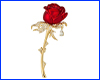 Брошка троянда, Rose red, 2.5х5 см. Брошка троянда, Rose red, 2.5х5 см.