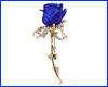Брошка троянда, Rose blue, 2.5х5 см. Брошка троянда, Rose blue, 2.5х5 см.