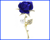 Брошка троянда, Rose with pearls dark blue, 2.5х5 см. Брошка троянда, Rose with pearls dark blue, 2.5х5 см.