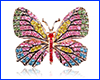 Брошка метелик, Butterfly multi-colored, 4.5х3.5 см. Брошка метелик, Butterfly multi-colored, 4.5х3.5 см.