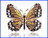 Брошка метелик, Butterfly gold-black, 4.5х3.5 см. Брошка метелик, Butterfly gold-black, 4.5х3.5 см.