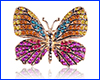 Брошка метелик, Butterfly gold-violet, 4.5х3.5 см. Брошка метелик, Butterfly gold-violet, 4.5х3.5 см.