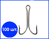 Гачок подвійний №1/0, Корея, 100 шт. Гачок подвійний №1/0, Корея, 100 шт.