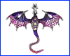 Брошка дракон, Dragon Purple, 7х6 см. Брошка дракон, Dragon Purple, 7х6 см.