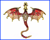 Брошка дракон, Dragon Red, 7х6 см. Брошка дракон, Dragon Red, 7х6 см.