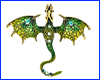 Брошка дракон, Dragon Green, 7х6 см. Брошка дракон, Dragon Green, 7х6 см.